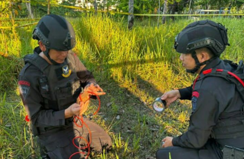 Granat Tangan Diamankan dan Dimusnahkan Tim Gegana di Likupang