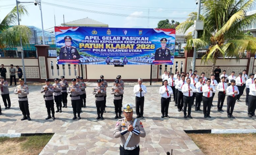 Operasi Patuh Klabat 2026 Dimulai, Polda Sulut Sasar Pengendara Tanpa Helm hingga Knalpot Brong
