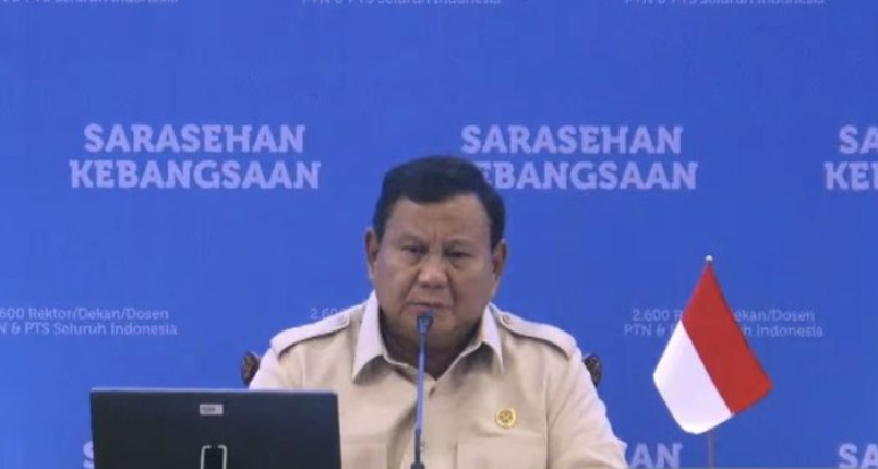 Prabowo: Kampus Tempat Adu Gagasan, Bukan Arena Pertentangan