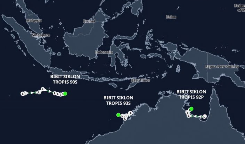 Dua Bibit Siklon Muncul di Sekitar Indonesia, BMKG Ingatkan Potensi Hujan Deras