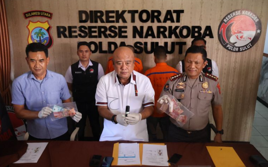 Polda Sulut Bongkar Peredaran Cairan Narkotika Pinaca di Manado, Dua Pemuda Ditangkap