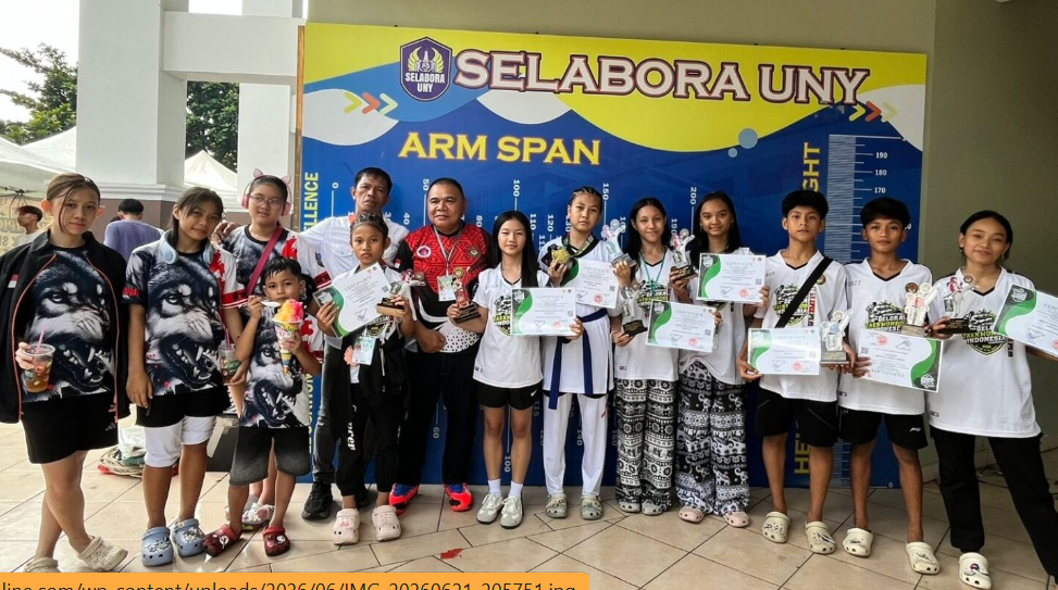 12 Medali Dibawa Pulang, Atlet Taekwondo Manado Bersinar di Kejuaraan Internasional Yogyakarta