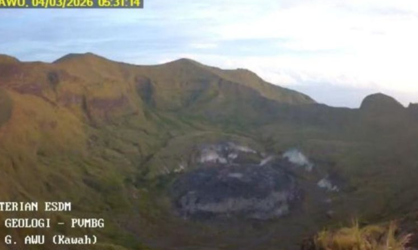 Aktivitas Gempa Gunung Awu Didominasi Vulkanik Dangkal, Status Masih Waspada