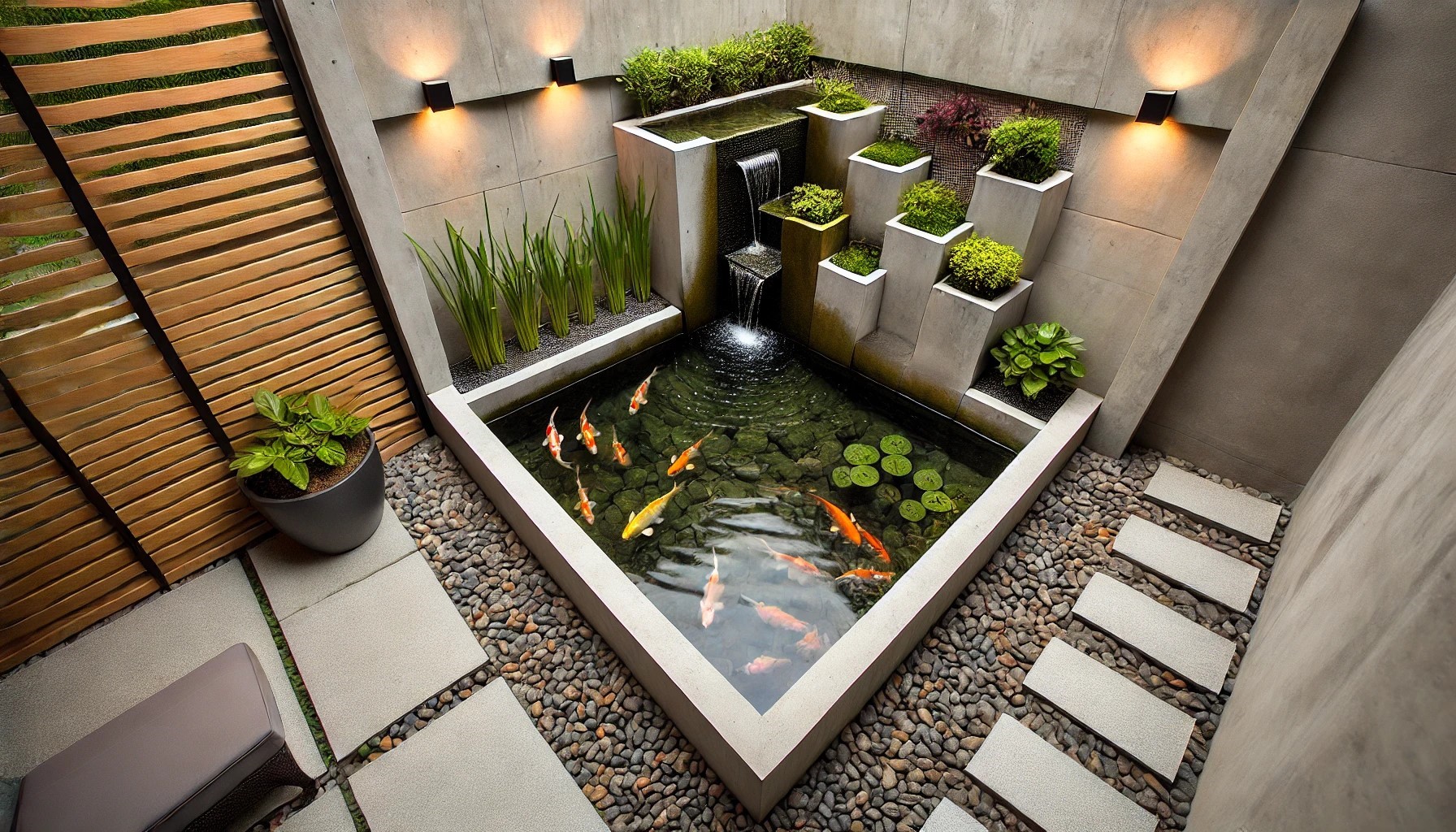 Ide Kolam Ikan Minimalis Memanfaatkan Lahan di Sudut Rumah