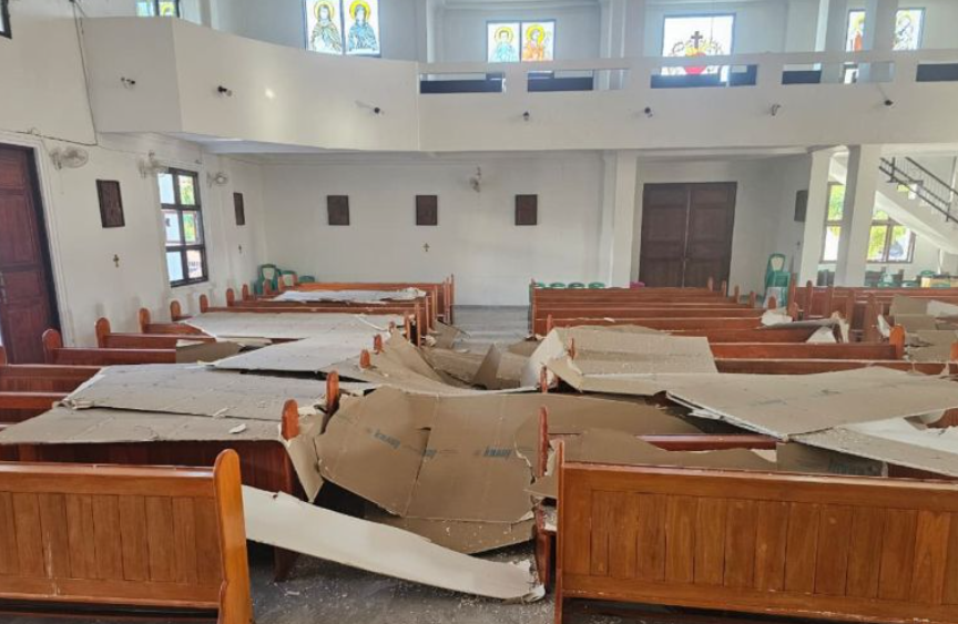  Plafon Gereja di Minahasa Runtuh Akibat Gempa 7,6 Guncang Sulut