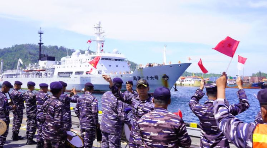 Kapal Perang China MV Chen Jing Run Sandar di Bitung, Bawa 140 Prajurit