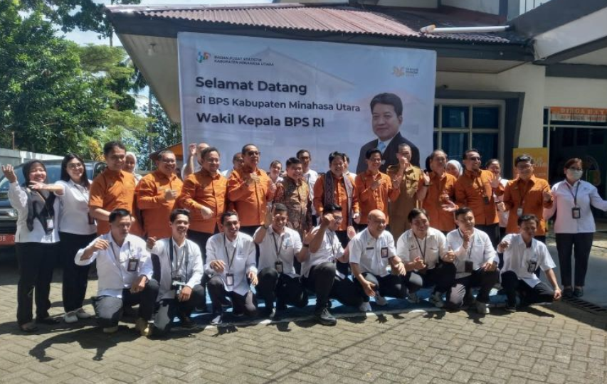 Wakil Kepala BPS Tinjau Pelaksanaan Sensus Ekonomi 2026 di Minahasa Utara