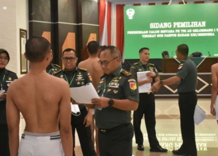 126 Calon Bintara PK TNI AD Ikuti Sidang Parade Sub Panpus Gelombang I 2026