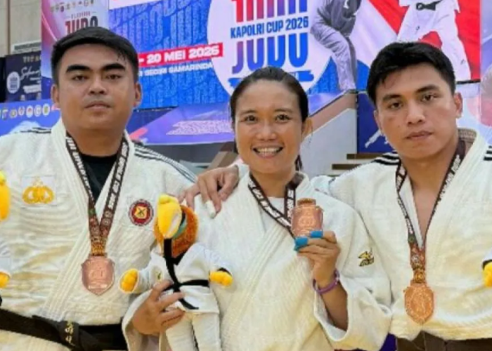 Tiga Personel Polda Sulut Raih Medali Perunggu di Kejuaraan Judo Kapolri Cup 2026