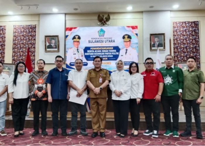 Pemprov Sulut Kucurkan Rp1,753 Miliar untuk Sembilan Partai Politik