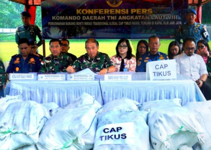 Kodaeral VIII Gagalkan Penyelundupan Ribuan Botol Cap Tikus dari Bitung ke Maluku Utara