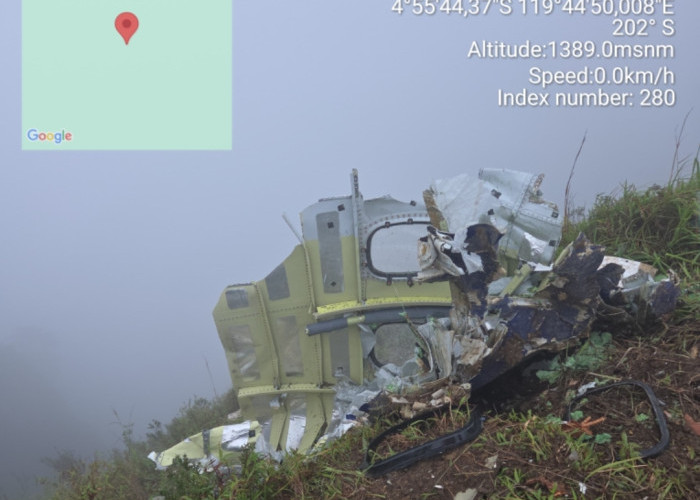 Serpihan Pesawat ATR Ditemukan di Pegunungan Maros, AHY Pastikan Titik Koordinat Sudah Diketahui