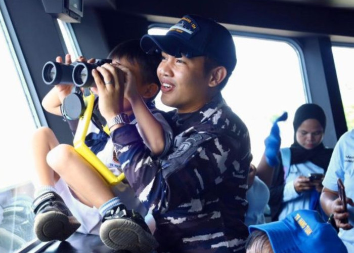 Murid TK Diajak Naik Kapal Perang, Kodaeral VIII Kenalkan Dunia Bahari Sejak Dini