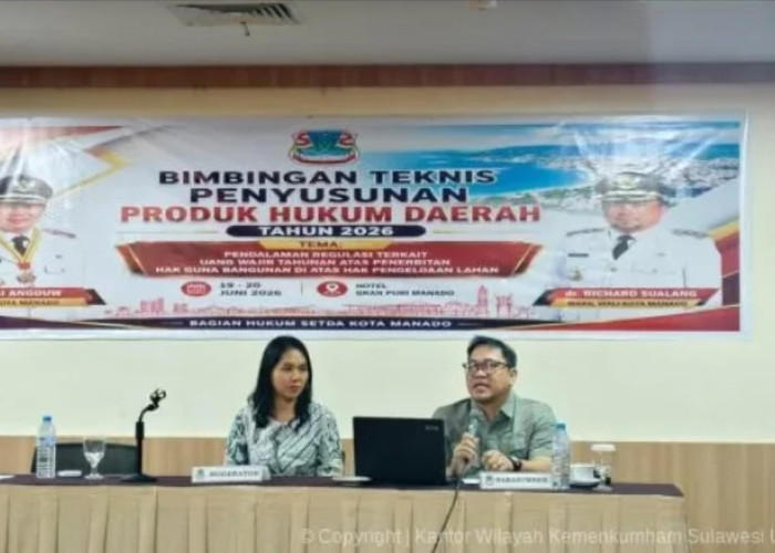 Pemkot Manado Perkuat Penyusunan Regulasi Daerah, Kemenkum Sulut Bahas Aturan UWT dan HPL