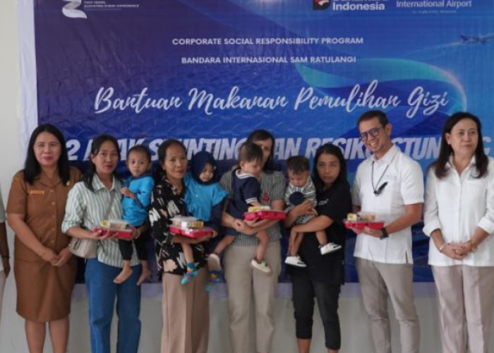 Bandara Sam Ratulangi Dorong Pemulihan Gizi dan Akses Kesehatan Warga Sulut