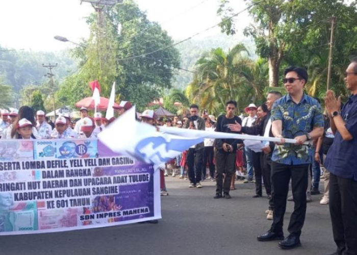 BI Kenalkan CBP Rupiah ke Pelajar Sangihe Lewat Metode Gasing