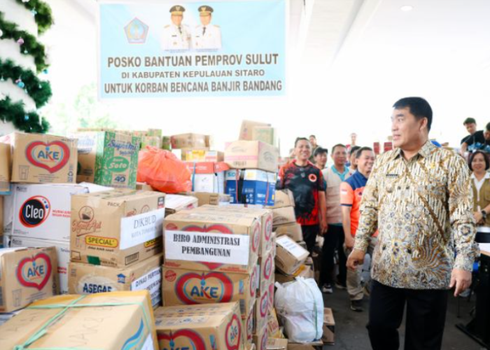Pemprov Sulut Kirim 10 Ton Beras ke Pulau Siau, Bantuan Banjir Bandang Masuk Gelombang Keempat