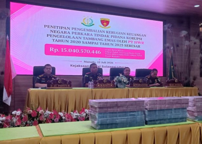 Kejati Sulut Selamatkan Keuangan Negara Rp15,04 Miliar, Tiga Tersangka Korupsi Tambang PT HWR Dijerat