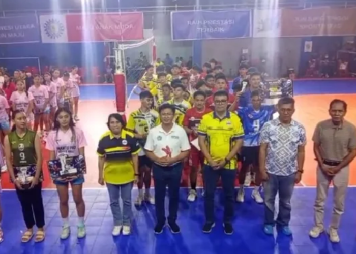 Kejurprov Voli U-18 Sulut 2026 Resmi Berakhir, Deretan Juara dari Putra dan Putri Diumumkan