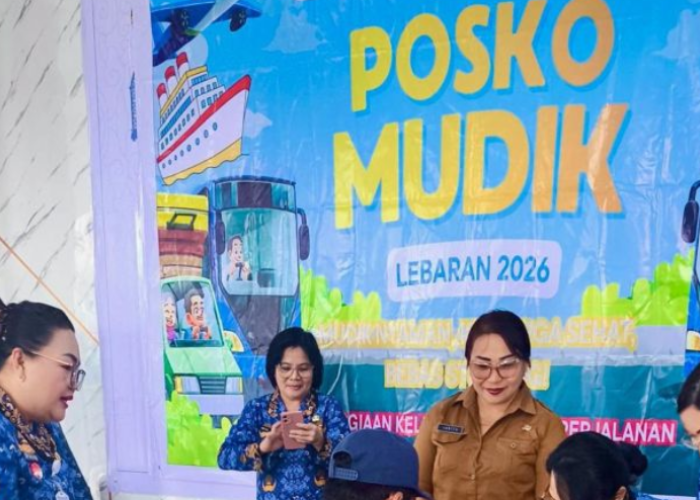 Posko Mudik BKKBN Sulut Hadirkan Layanan Kesehatan dan Edukasi bagi Pemudik di Terminal Malalayang