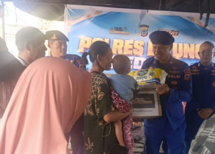 Ditpolairud Polda Sulut Bantu Korban Kebakaran di Bitung, Tenda Darurat Disiapkan