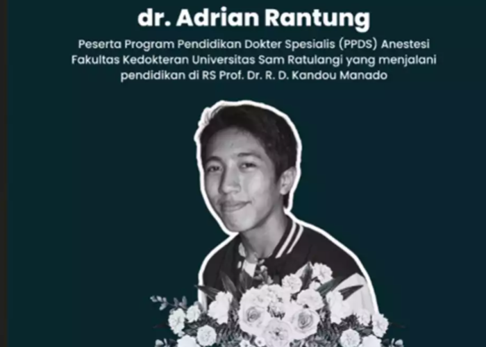 Polresta Manado Selidiki Kematian Dokter PPDS Adrian Rantung, Dugaan Bullying Diselidiki