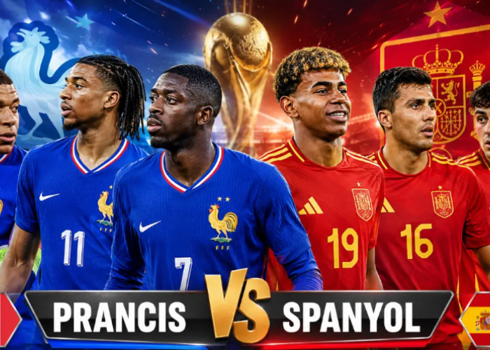 Analisis dan Prediksi Skor Prancis vs Spanyol di Semifinal Piala Dunia 2026, Head to Head La Roja Lebih Unggul