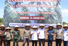 Kejati Sulut dan PTPN I Tanam Kelapa, Dorong Ketahanan Pangan dan Hilirisasi